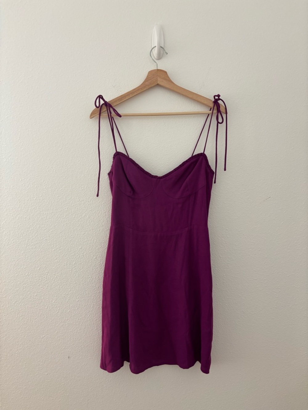 Aritzia Wilfred Genoa fable mini dress in purple